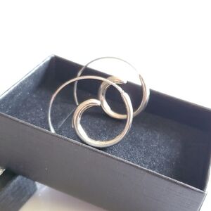 Vtg. Spiral Hoops Earrings